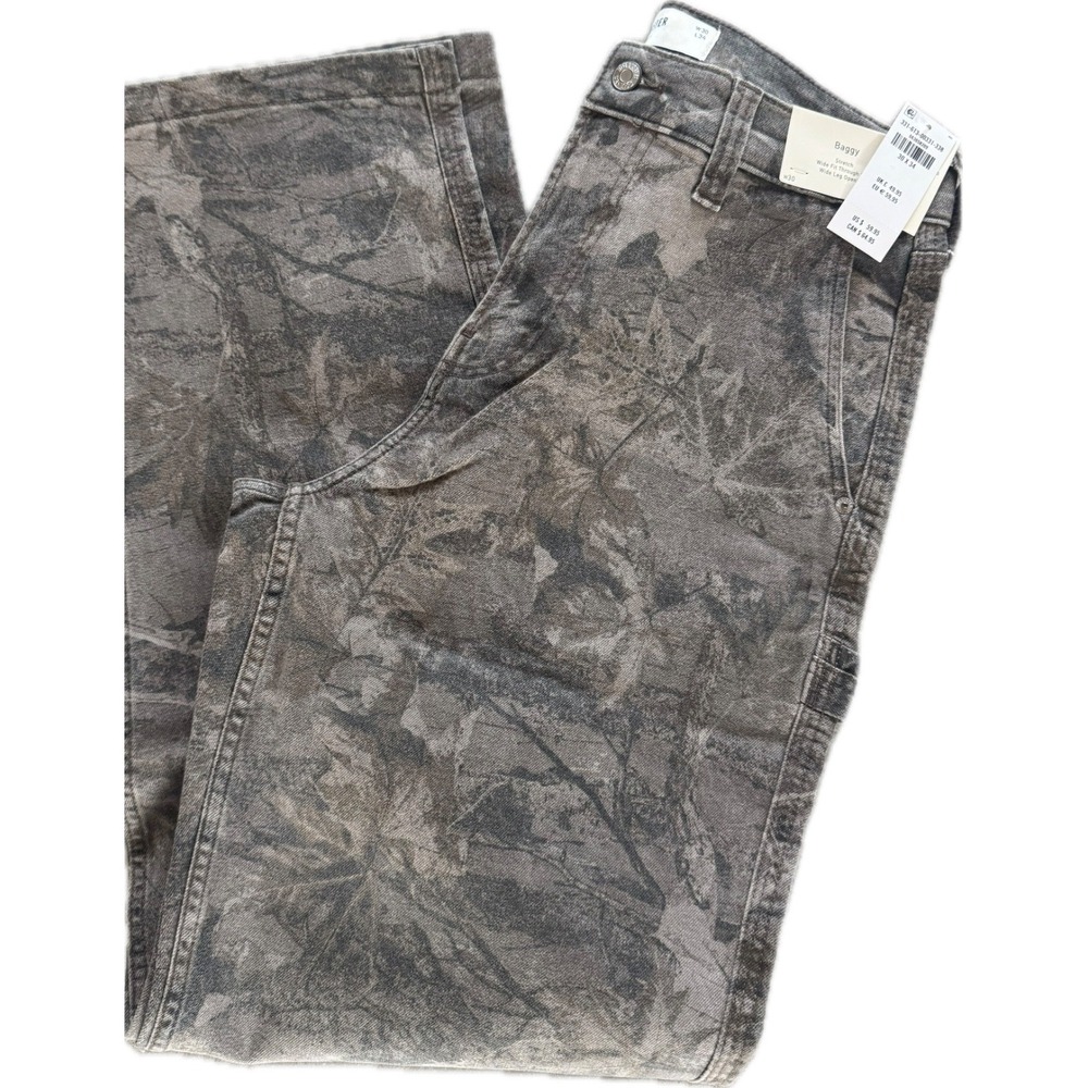 Hollister Baggy Stretch Wide Fit Through Leg Men's Graphic Jeans Sz 30x34 NWT!